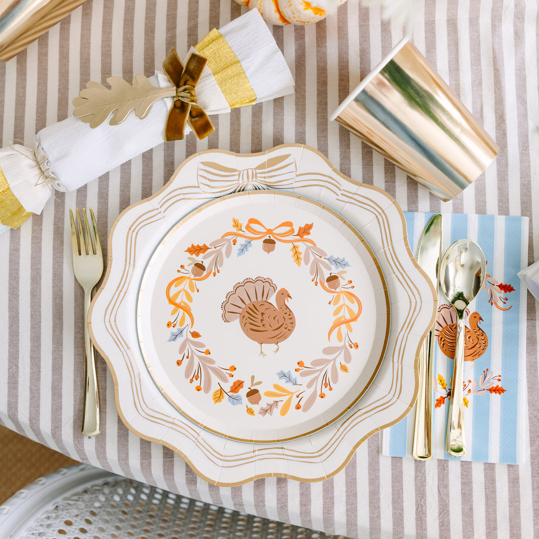 Thanksgiving Paper Plate Tablescape Ideas