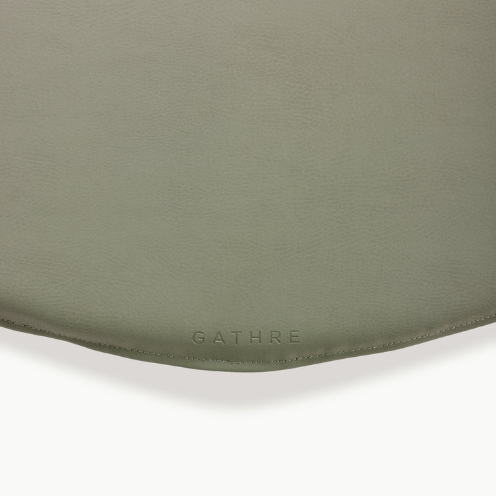 Gathre padded mini play mat styled in a modern nursery.