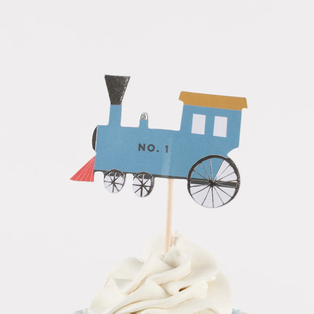 TRAIN THEMED CUPCAKE KIT Meri Meri Baking TRAIN THEMED CUPCAKE KIT Bonjour Fete - Party Supplies