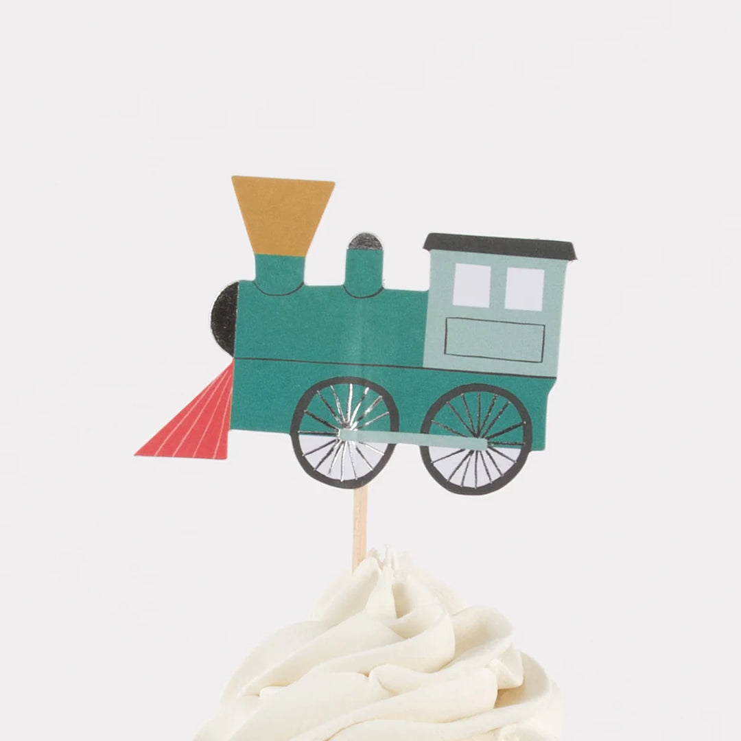 TRAIN THEMED CUPCAKE KIT Meri Meri Baking TRAIN THEMED CUPCAKE KIT Bonjour Fete - Party Supplies
