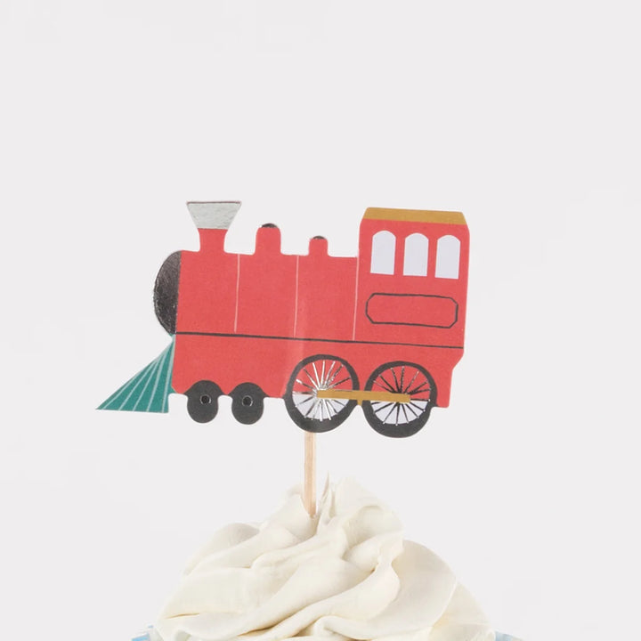 TRAIN THEMED CUPCAKE KIT Meri Meri Baking TRAIN THEMED CUPCAKE KIT Bonjour Fete - Party Supplies