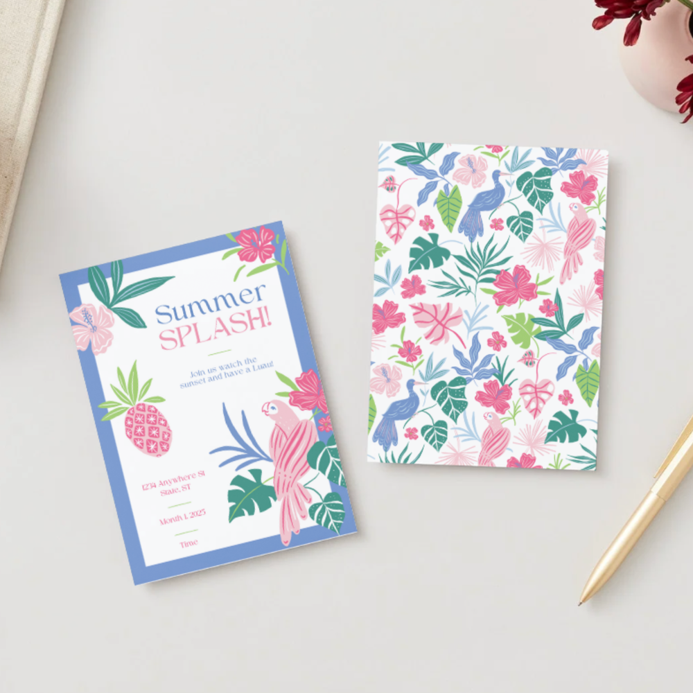 LUAU TROPICAL BIRDS DIGITAL PARTY INVITATION DOWNLOAD Bonjour Fête LUAU TROPICAL BIRDS DIGITAL PARTY INVITATION DOWNLOAD Bonjour Fete - Party Supplies