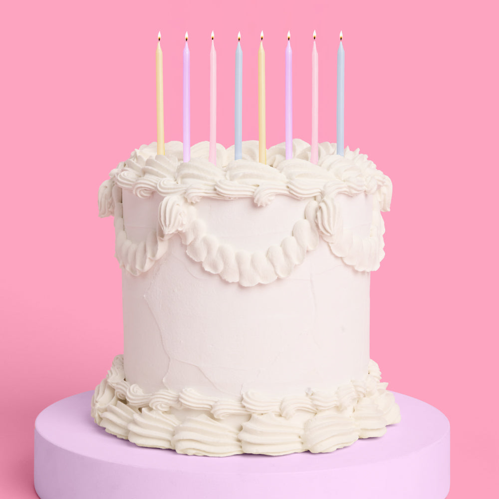 Pastel Skinny Birthday Candles
