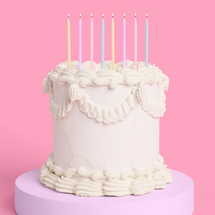 Pastel Skinny Birthday Candles