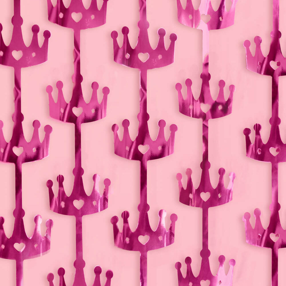 Princess Curtain - pink foil curtain xo, Fetti xo, Fetti Collective Princess Curtain - pink foil curtain Bonjour Fete - Party Supplies