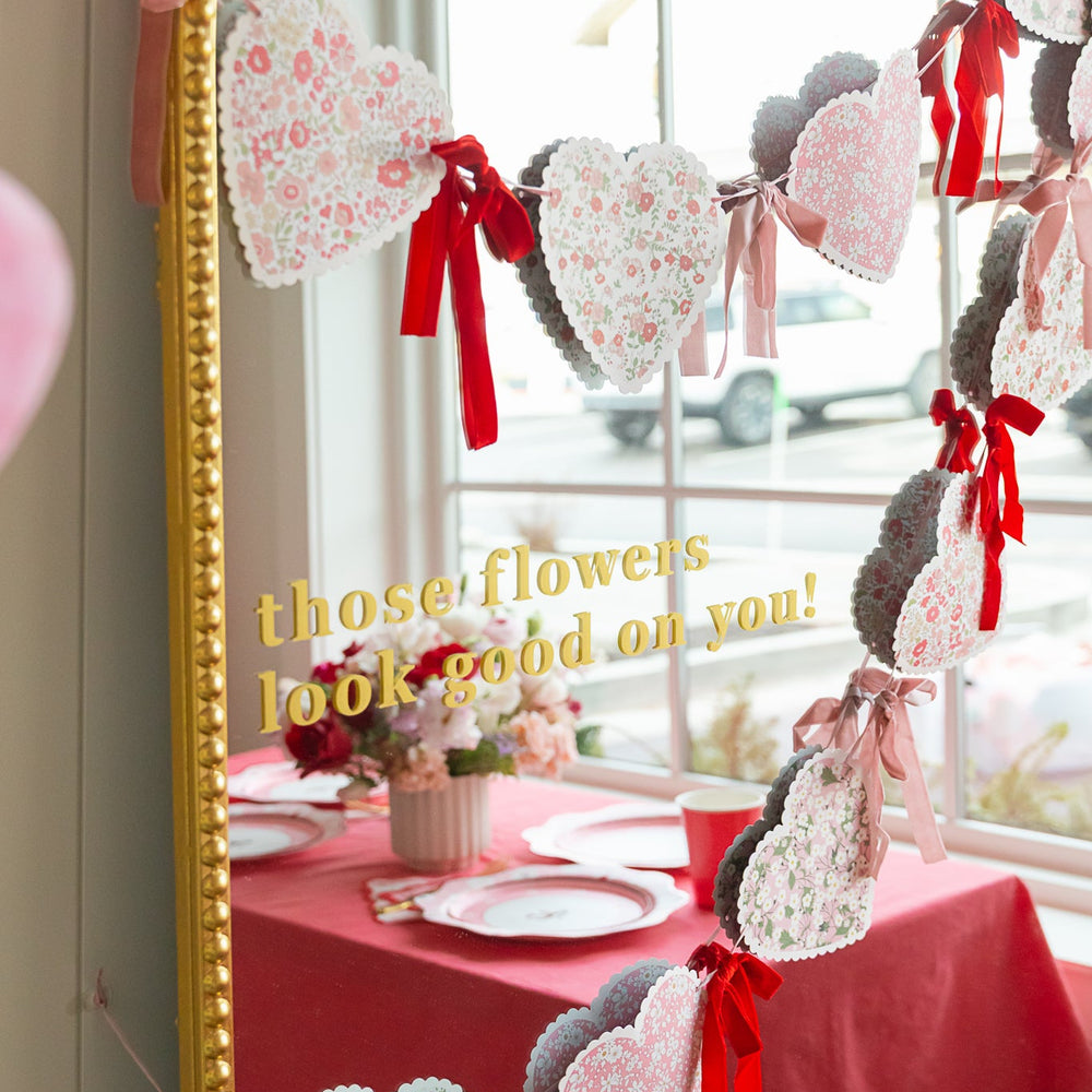 MERI MERI X LIBERTY HEART GARLAND Meri Meri Garlands & Banners MERI MERI X LIBERTY HEART GARLAND Bonjour Fete - Party Supplies