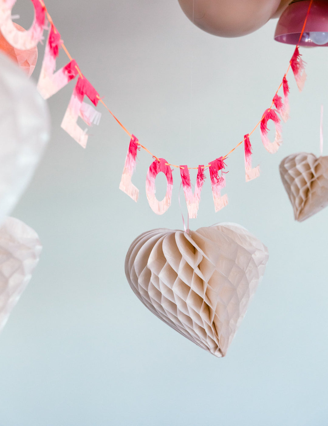 Valentine's Day Decorations: Plush Velvet Hearts Tablescape