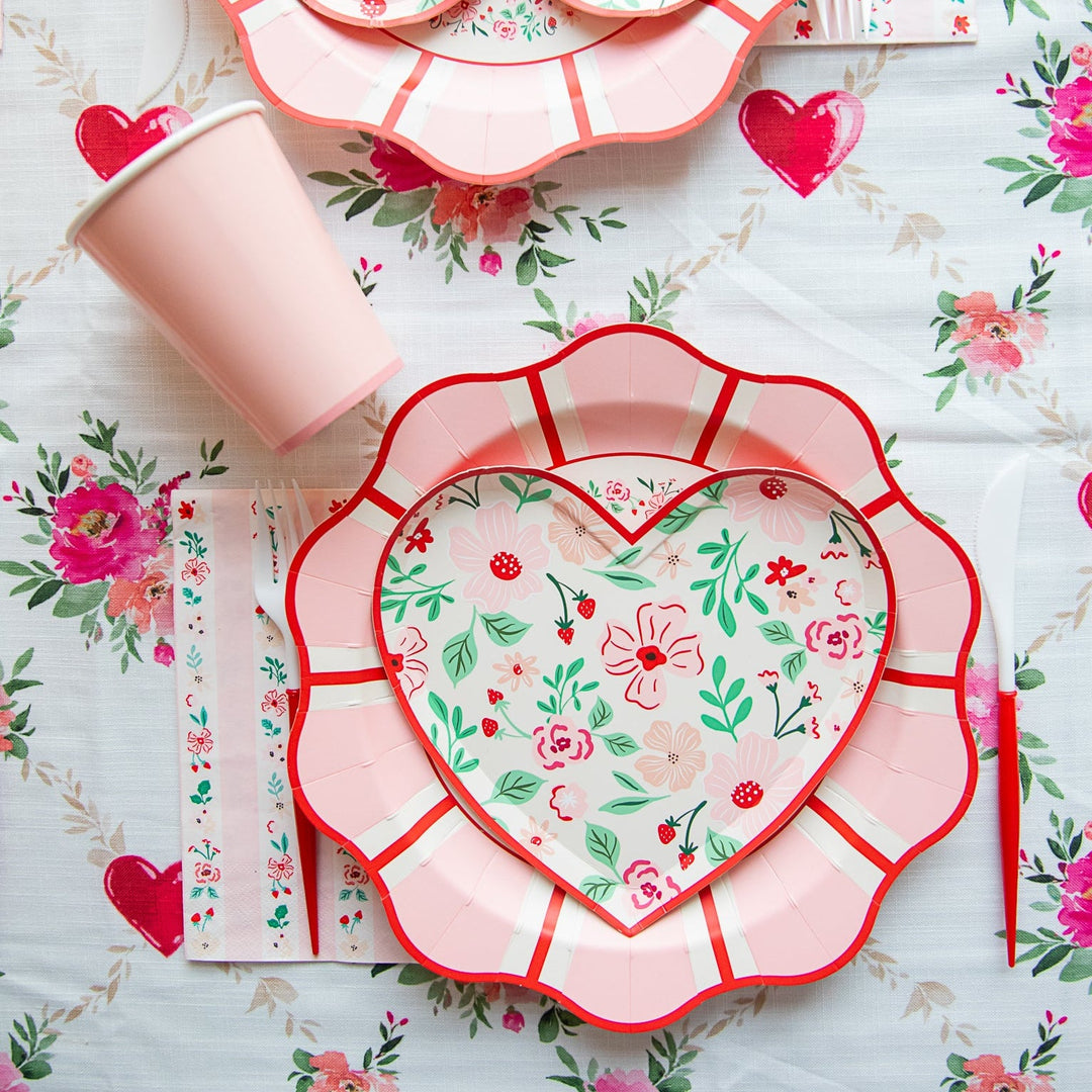 PETAL PINK SIGNATURE CUPS Bonjour Fete Cups PETAL PINK SIGNATURE CUPS Bonjour Fete - Party Supplies