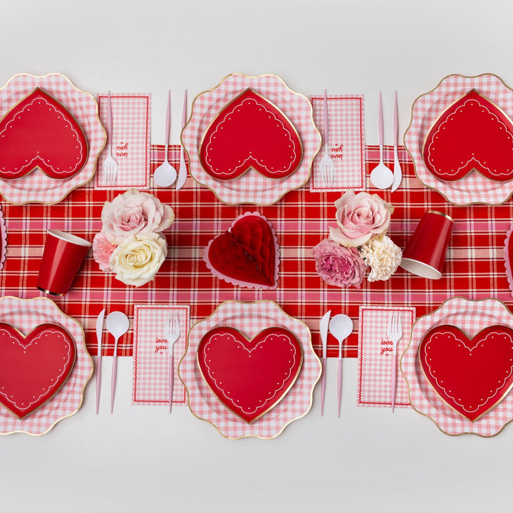 CHERRY RED SIGNATURE CUPS Bonjour Fete Cups CHERRY RED SIGNATURE CUPS Bonjour Fete - Party Supplies