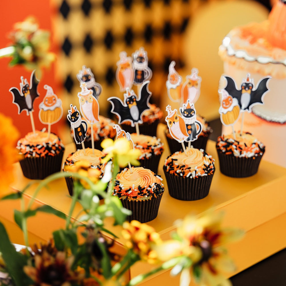 Vintage Halloween Cupcake Topper