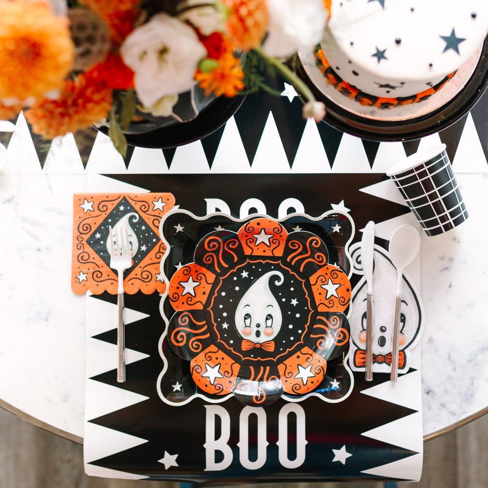 VINTAGE HALLOWEEN BOO TABLE RUNNER My Mind’s Eye Halloween Party Supplies Bonjour Fete - Party Supplies