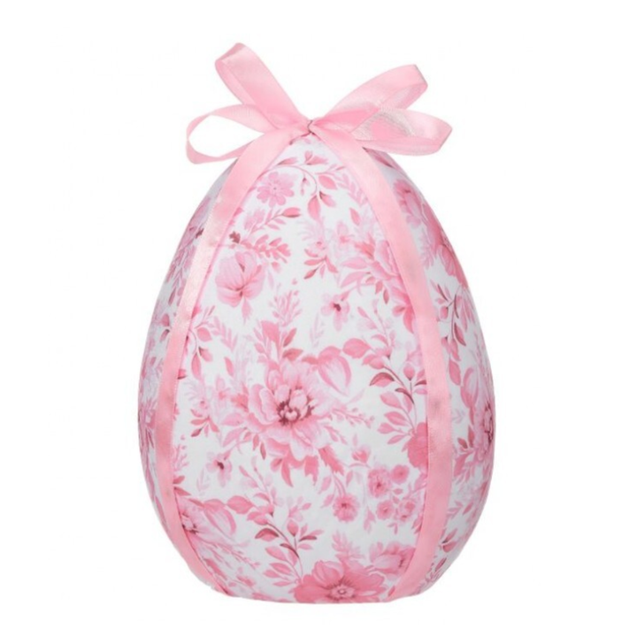 TOILE FABRIC EASTER EGG DECORATION Regency International Easter Home TOILE FABRIC EASTER EGG DECORATION Bonjour Fete - Party Supplies