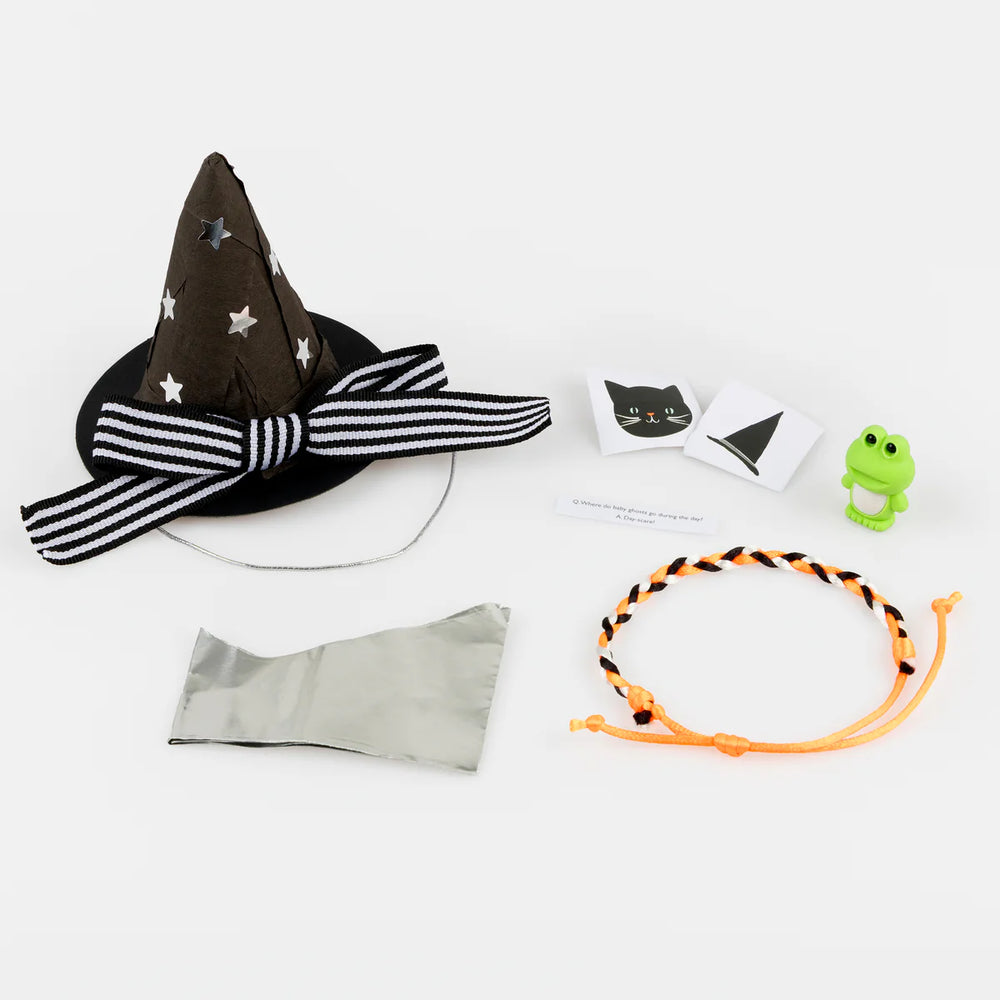WITCH HAT WITH BOW SURPRISE BALLS Meri Meri Halloween Party Favors & Boo Baskets WITCH HAT WITH BOW SURPRISE BALLS Bonjour Fete - Party Supplies