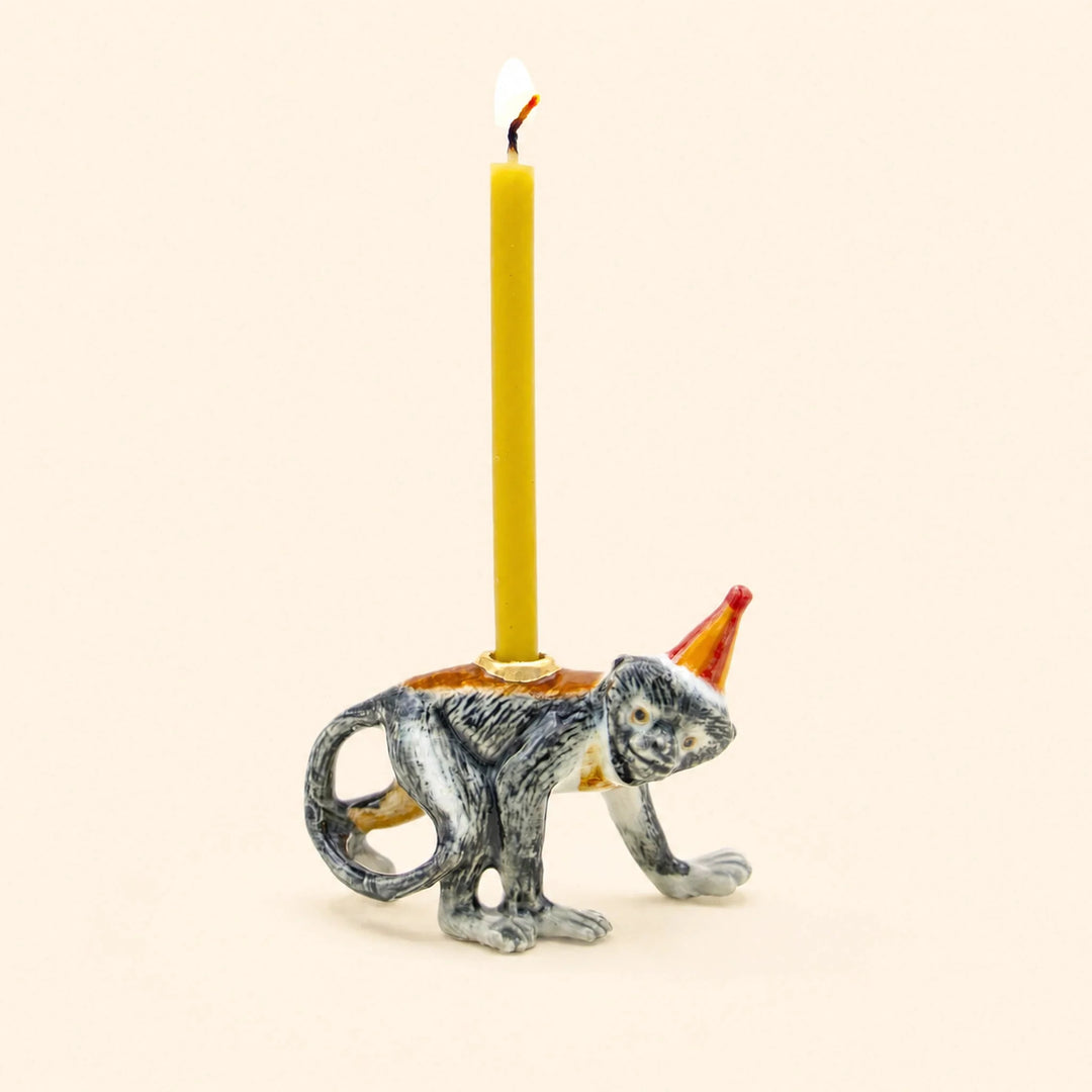 Year of the Monkey Cake Topper | Porcelain Party Animal | Candle Holder | Chinese Zodiac