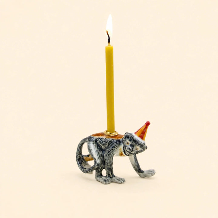 Year of the Monkey Cake Topper | Porcelain Party Animal | Candle Holder | Chinese Zodiac