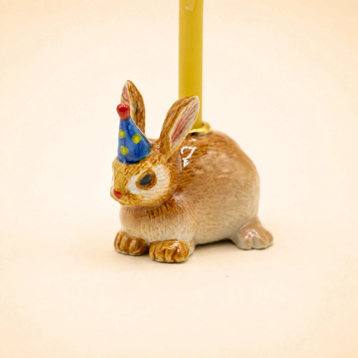 Year of the Rabbit Cake Topper | Porcelain Party Animal | Candle Holder | Chinese Zodiac