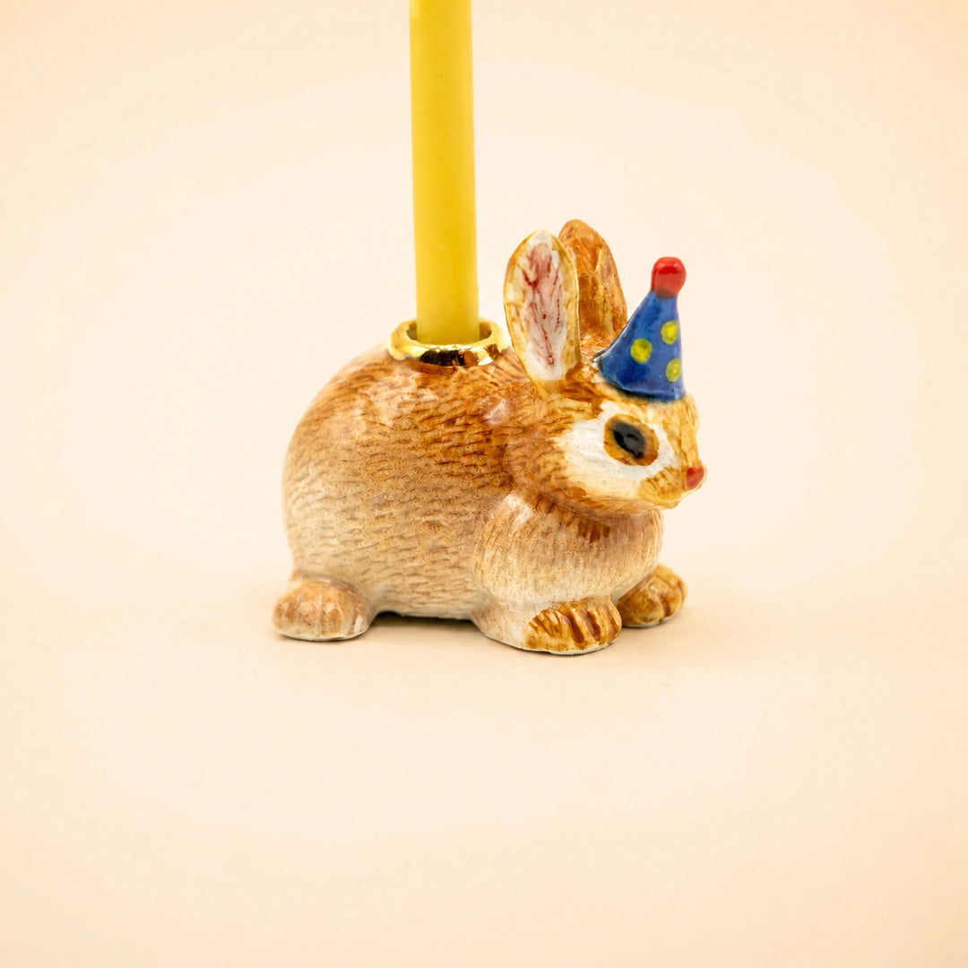 Year of the Rabbit Cake Topper | Porcelain Party Animal | Candle Holder | Chinese Zodiac