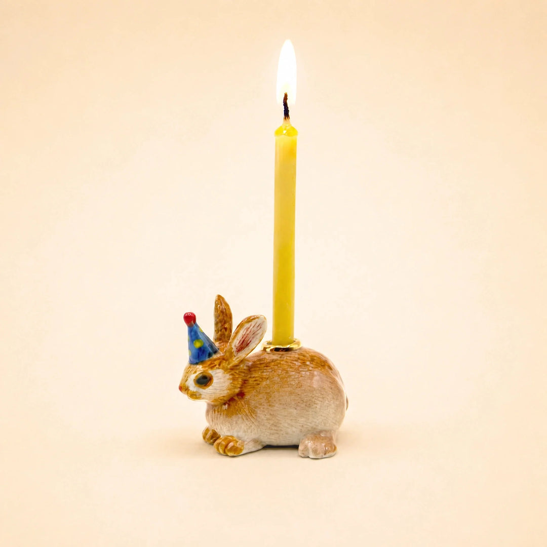 Year of the Rabbit Cake Topper | Porcelain Party Animal | Candle Holder | Chinese Zodiac