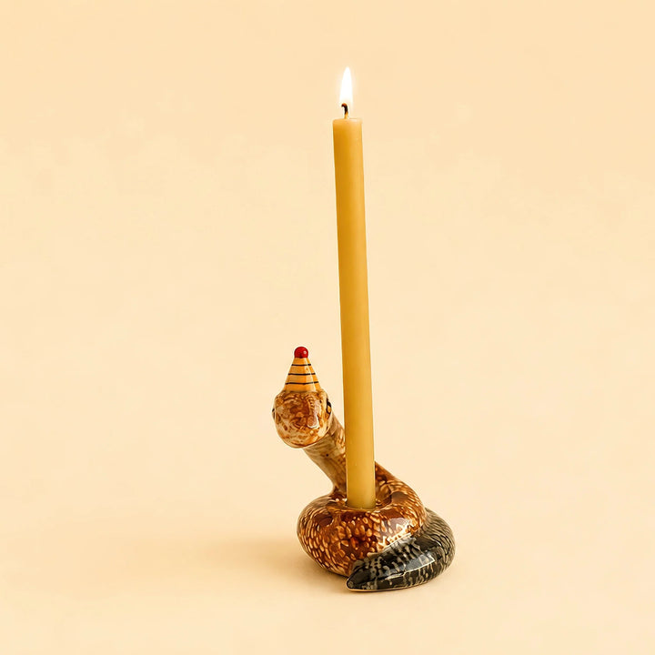 Year of the Snake Cake Topper | Porcelain Party Animal | Candle Holder | Chinese Zodiac