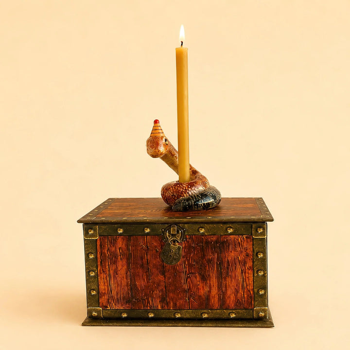 Year of the Snake Cake Topper | Porcelain Party Animal | Candle Holder | Chinese Zodiac