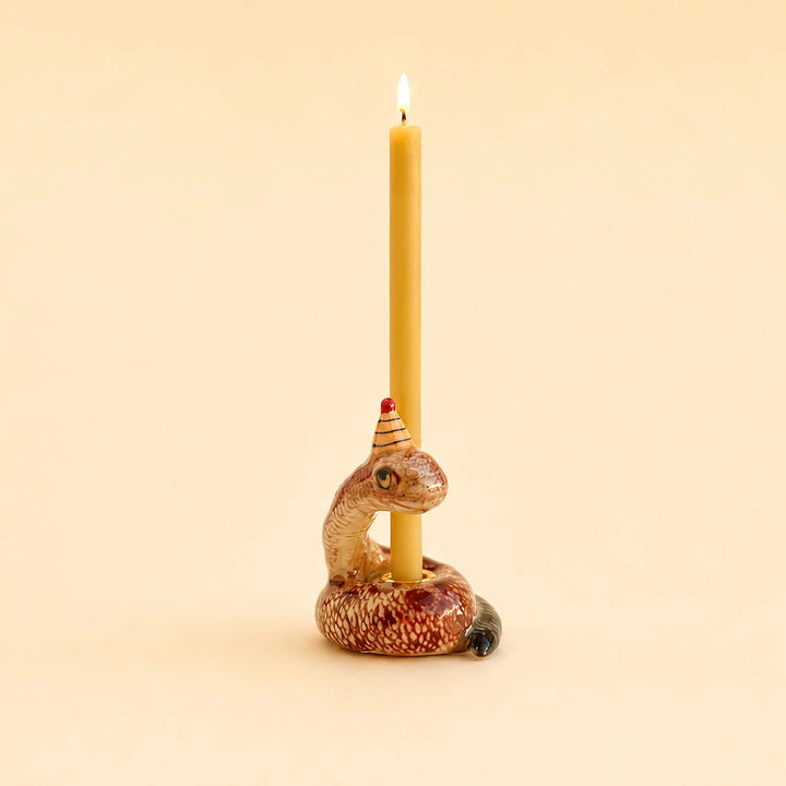Year of the Snake Cake Topper | Porcelain Party Animal | Candle Holder | Chinese Zodiac