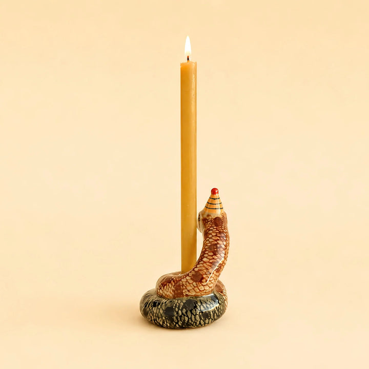 Year of the Snake Cake Topper | Porcelain Party Animal | Candle Holder | Chinese Zodiac