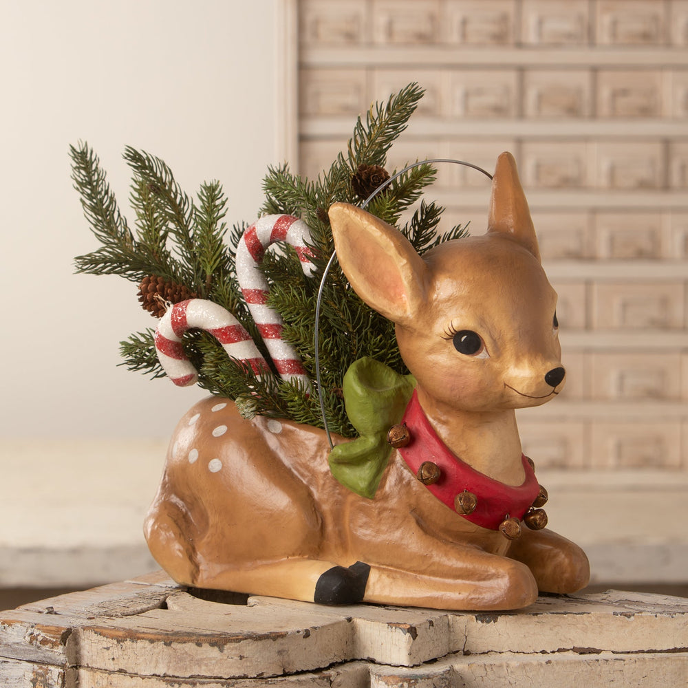 Jingle Bell Reindeer Bucket Bethany Lowe Designs, Inc. Jingle Bell Reindeer Bucket Bonjour Fete - Party Supplies