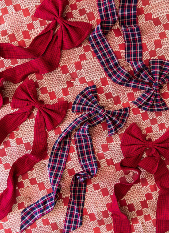 SOHO - Crimson Red Fabric Bow