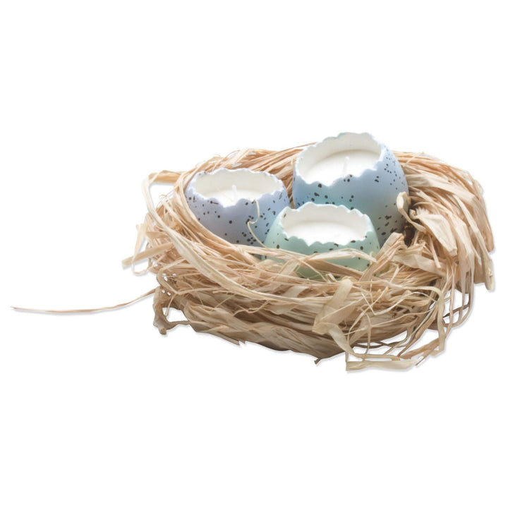 ROBINS EGG CANDLES NEST Tag Easter Home Bonjour Fete - Party Supplies