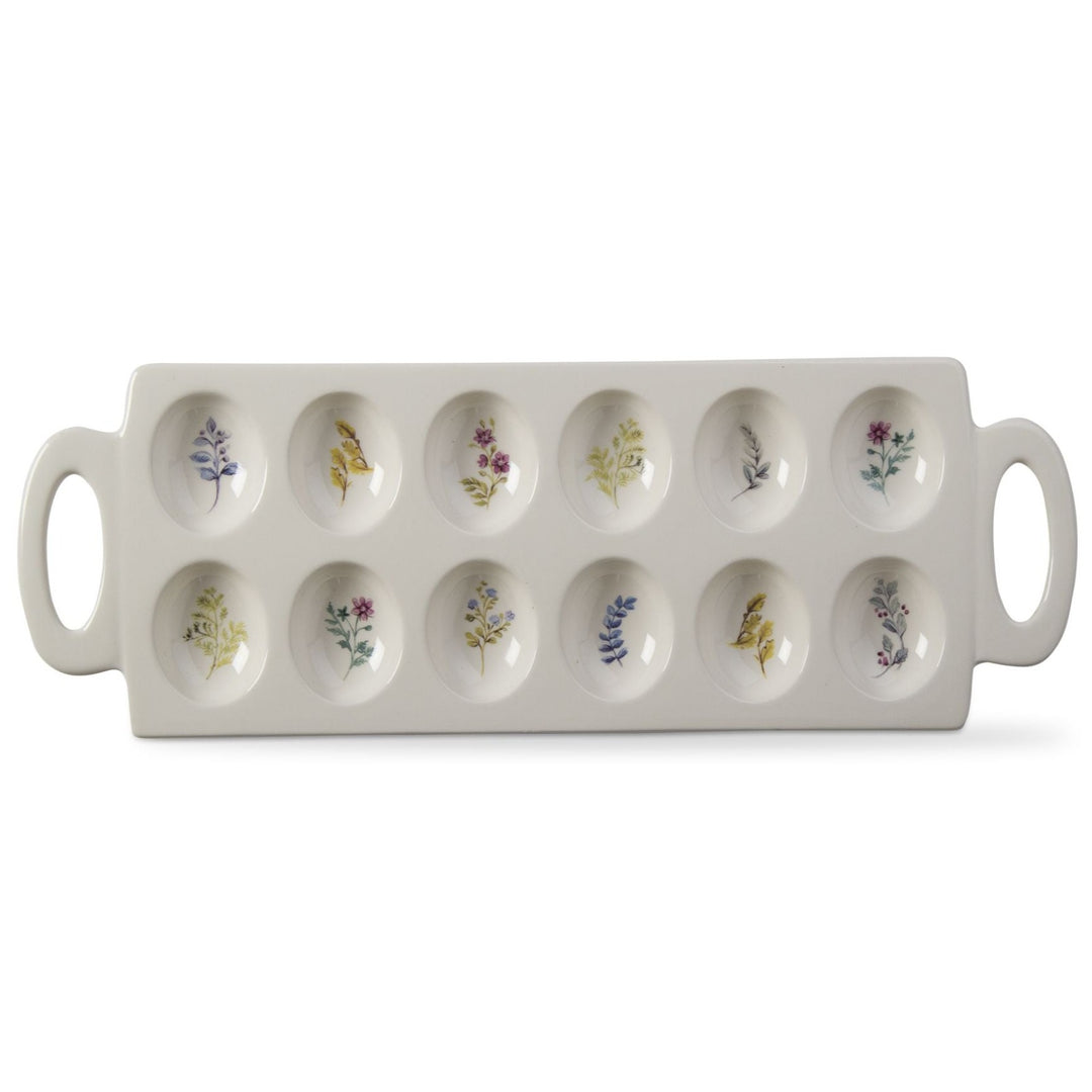 MEADOW FLORAL EGG TRAY Tag Easter Home Bonjour Fete - Party Supplies