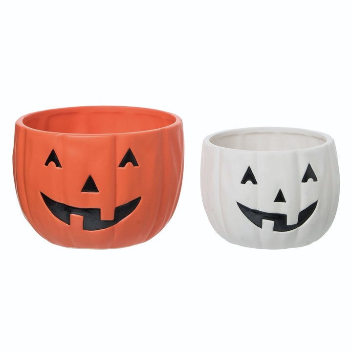 JACK-O-LANTERN BOWLS Transpac Halloween Party Decorations Bonjour Fete - Party Supplies