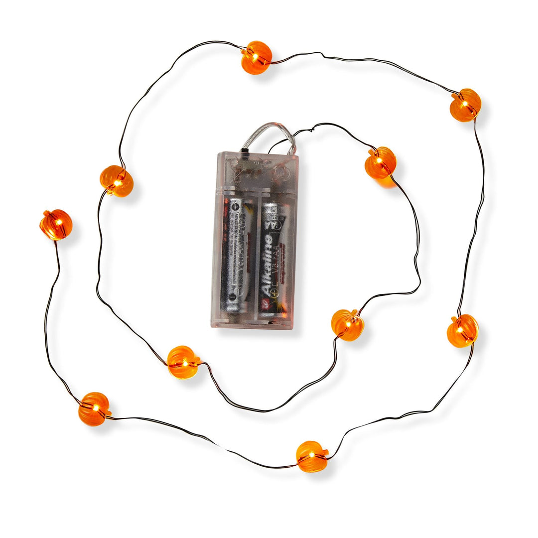 PUMPKIN LED STRING LIGHTS Tag Halloween Home Decor Bonjour Fete - Party Supplies