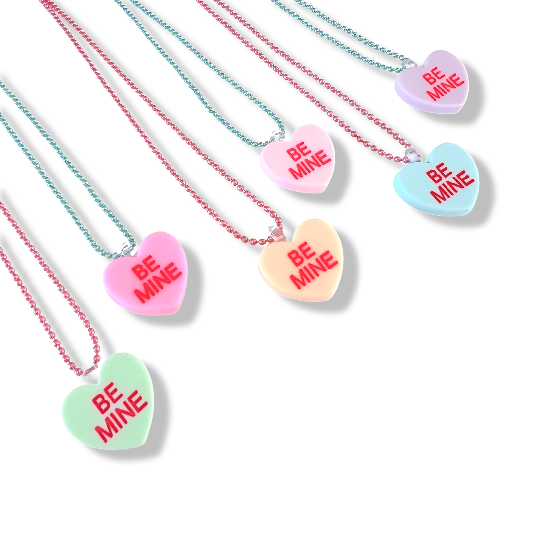 Pop Cutie Candy Heart "Be Mine"  Necklaces Valentine POP CUTIE INC Bonjour Fete - Party Supplies
