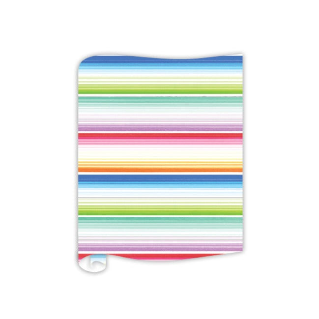 HANDPAINTED SERAPE STRIPE TABLE RUNNER Rosanne Beck Collections Bonjour Fete - Party Supplies