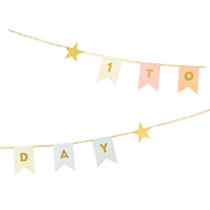 FIRST BIRTHDAY GARLAND Talking Tables Garlands & Banners Bonjour Fete - Party Supplies