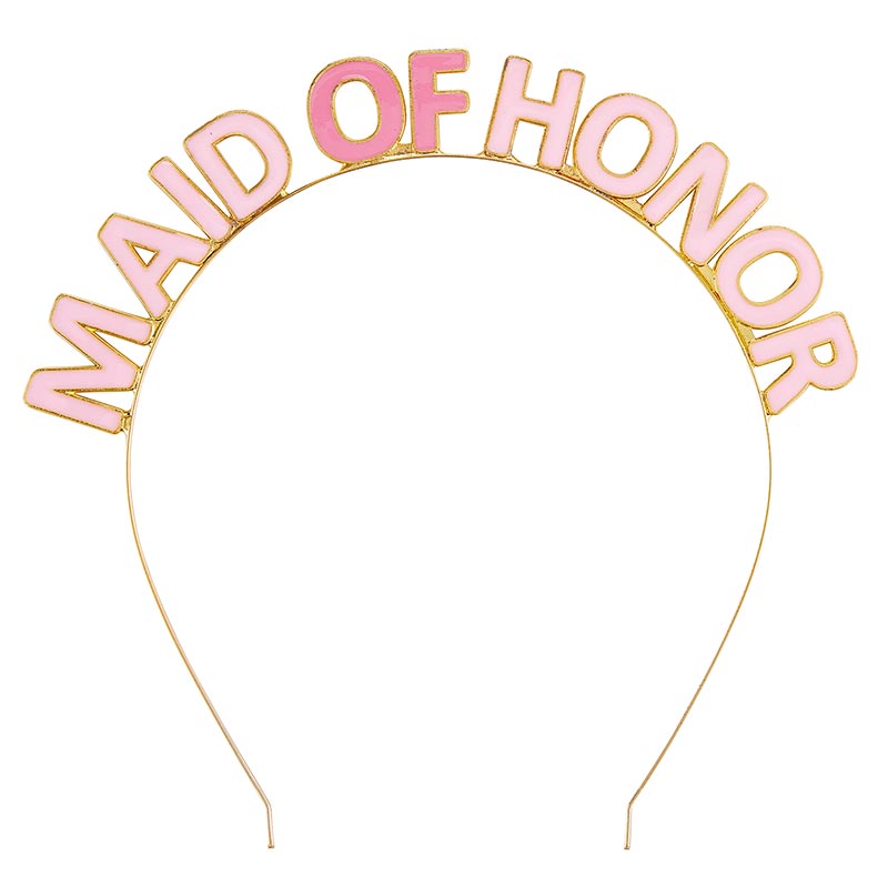 HEADBAND - MAID OF HONOR Slant Collections by Creative Brands Headbands Bonjour Fete - Party Supplies