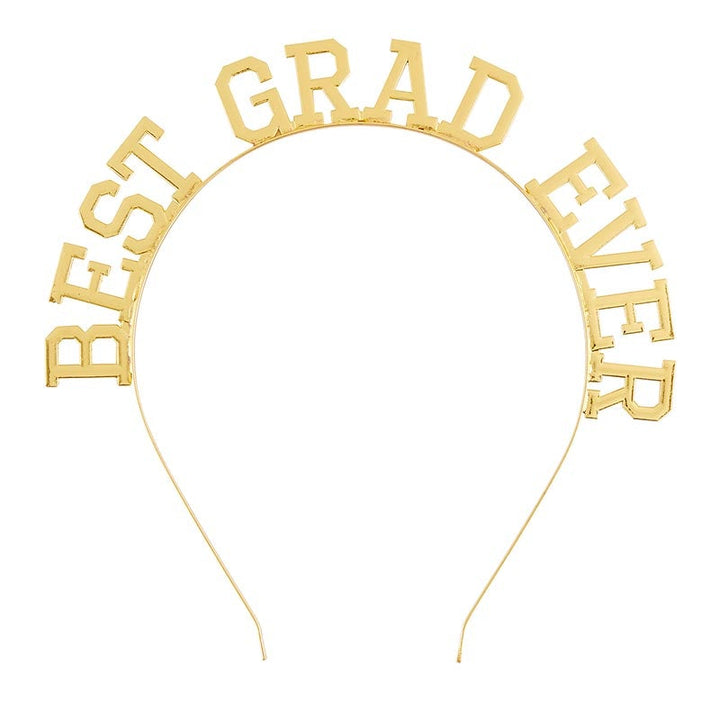 HEADBAND - BEST GRAD EVER Slant Collections by Creative Brands Headbands Bonjour Fete - Party Supplies