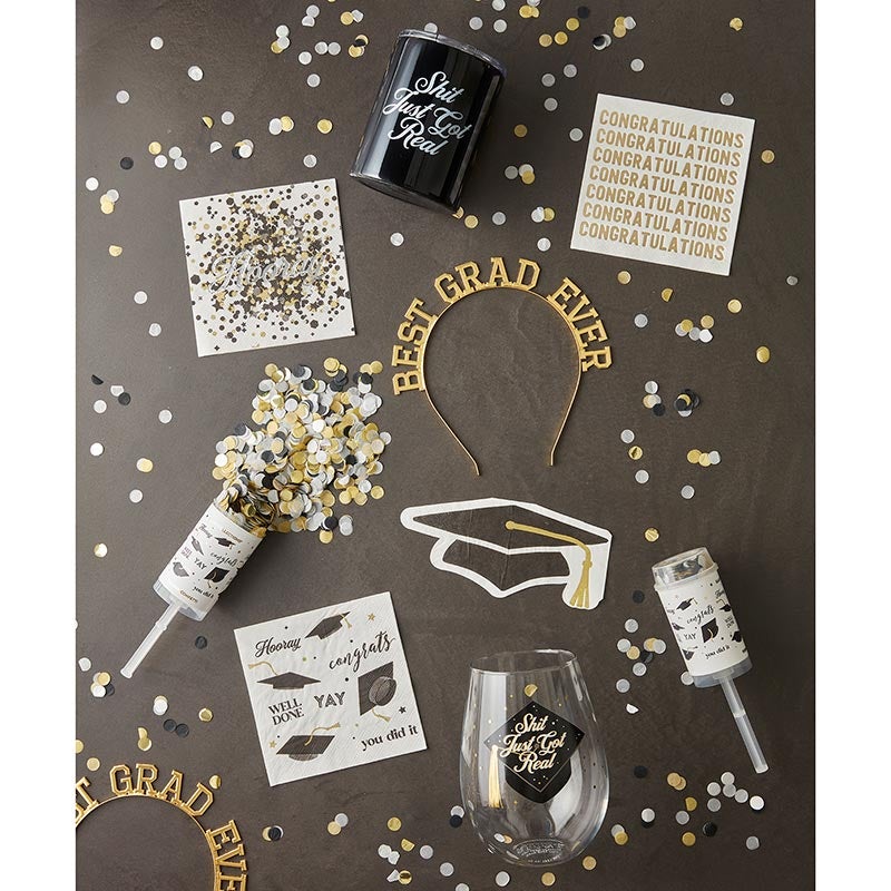 PARTY POPPER - GRADUATION MULTI Slant Collections by Creative Brands Party Favor Bonjour Fete - Party Supplies