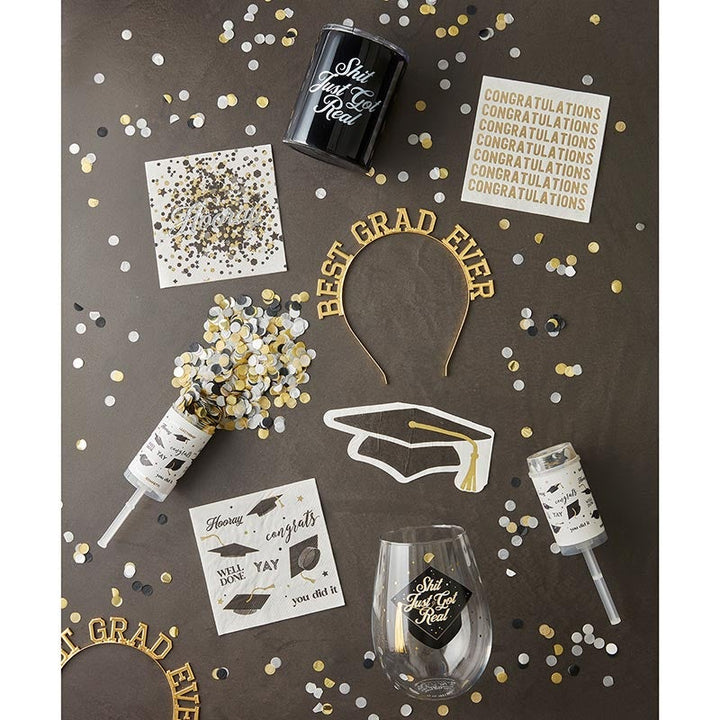 PARTY POPPER - GRADUATION MULTI Slant Collections by Creative Brands Party Favor Bonjour Fete - Party Supplies