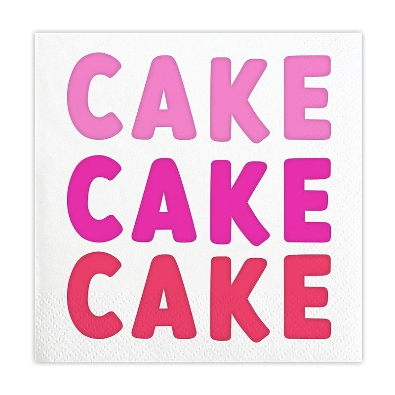 BEVERAGE NAPKINS - CAKE CAKE CAKE Slant Collections by Creative Brands Napkins Bonjour Fete - Party Supplies