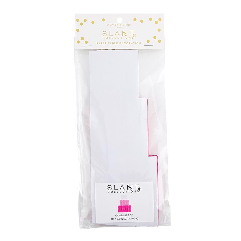 PAPER TABLE DECORATION - BIRTHDAY CAKE Slant Collections by Creative Brands Party Decor Bonjour Fete - Party Supplies