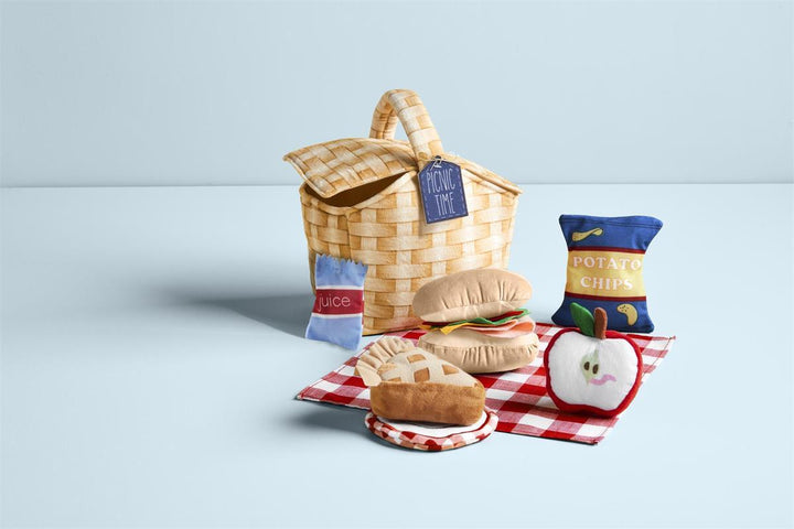 PICNIC TIME PLUSH SET Mud Pie Toy Bonjour Fete - Party Supplies