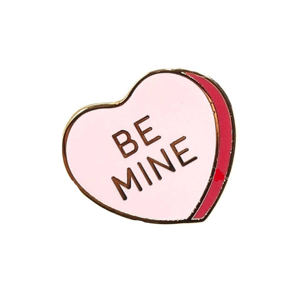 Enamel Pin, Be Mine Candy Heart The Penny Paper Co. Bonjour Fete - Party Supplies