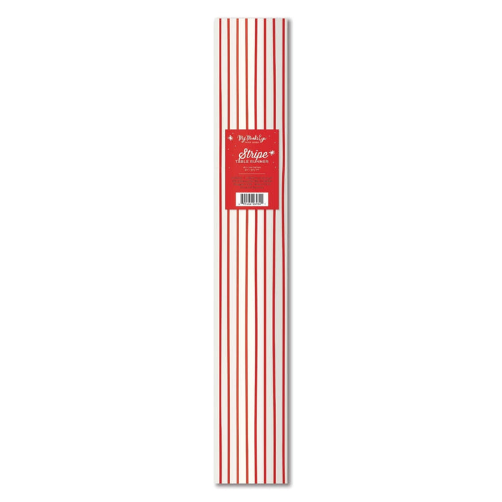 Red Pinstripe Table Runner Bonjour Fete Party Supplies Christmas Holiday Party Supplies