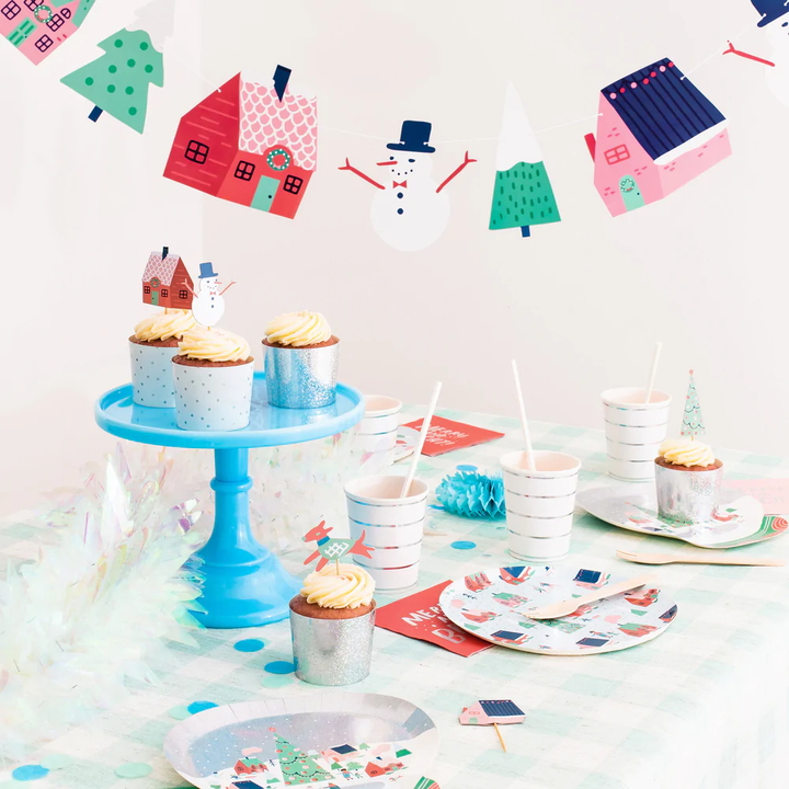 SNOW DAY PETITE NAPKINS Jollity & Co. + Daydream Society Napkins Bonjour Fete - Party Supplies