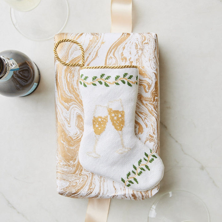 Champagne Toast Mini Bauble Stocking Bonjour Fete Party Supplies Tree Skirts & Stockings