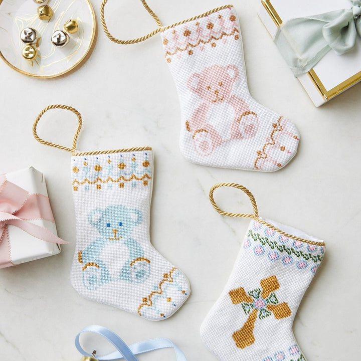 Pink Bear Bauble Stocking Bonjour Fete Party Supplies Tree Skirts & Stockings
