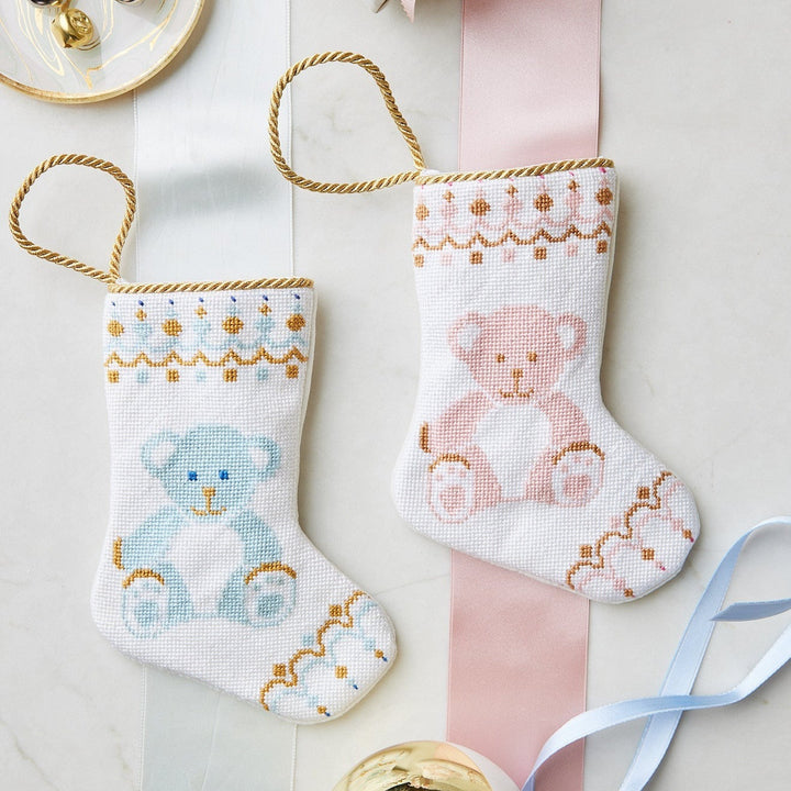 Pink Bear Bauble Stocking Bonjour Fete Party Supplies Tree Skirts & Stockings