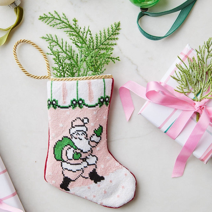 Pink Santa Bauble Stocking Bonjour Fete Party Supplies Tree Skirts & Stockings