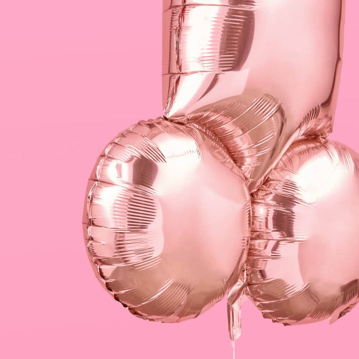 Bachelorette Party Penis Balloon, Bridal Shower Decor, Foil xo, Fetti 0 Faire default Bonjour Fete - Party Supplies